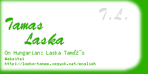 tamas laska business card